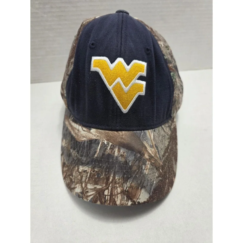 West Virginia WVU Mountaineers Camo Hat Cap Realtree Collegiate Adjustable